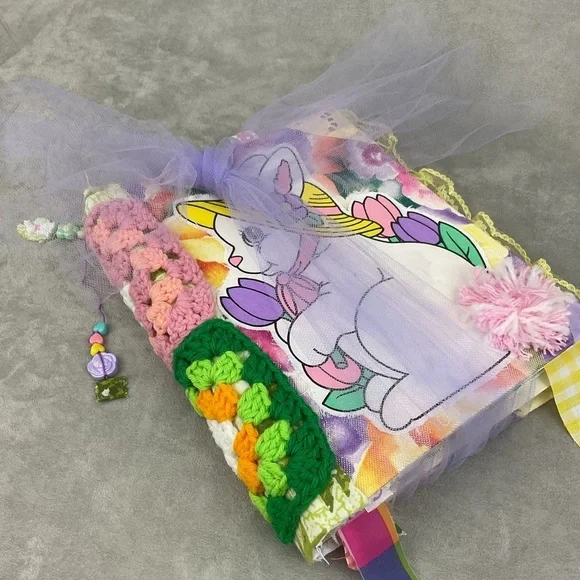 Handmade bunny Easter junk journal (semi bare style) with lots vintage ephemera - Picture 13 of 16